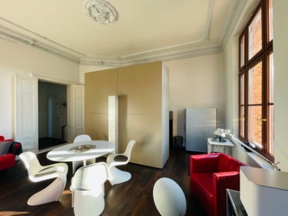 Blick in die Loggia, Wohnraum